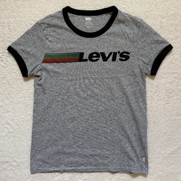 Levi's Gray Graphic Tee - Picture 1 of 2